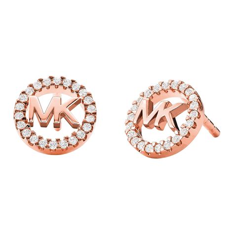 rose gold earrings Michael Kors